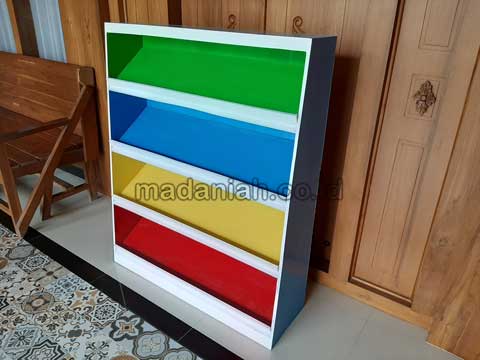 Jual Murah Lemari Loker Rak Kayu PAUD TK Manggarai