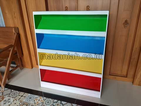 Jual Murah Lemari Loker Rak Kayu PAUD TK Muna