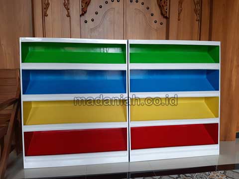 Jual Murah Lemari Loker Rak Kayu PAUD TK Padang Sidempuan