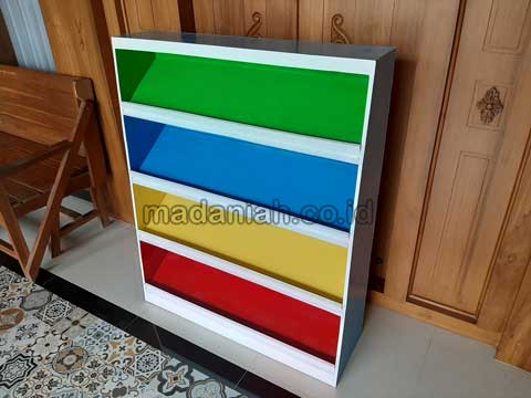 Jual Murah Lemari Loker Rak Kayu PAUD TK Palangkaraya