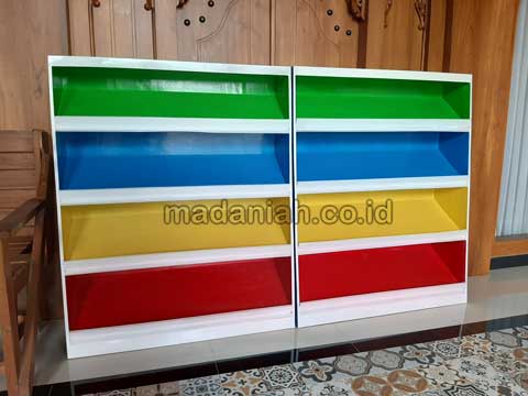 Jual Murah Lemari Loker Rak Kayu PAUD TK Palembang