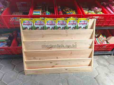 Jual Murah Lemari Loker Rak Kayu PAUD TK Sabu Raijua