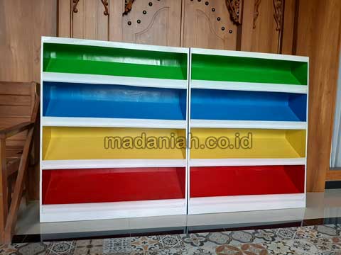 Jual Murah Lemari Loker Rak Kayu PAUD TK Sarmi