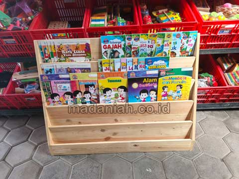 Jual Murah Lemari Loker Rak Kayu PAUD TK Yalimo
