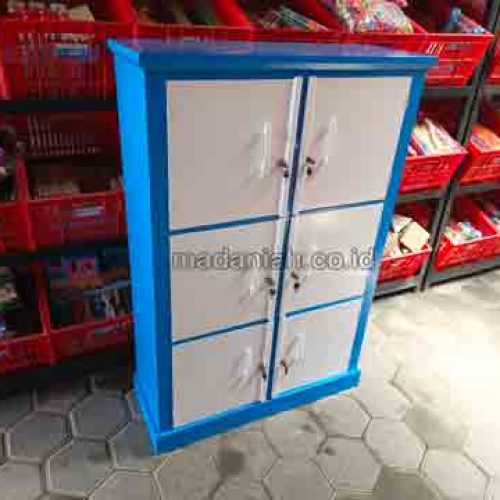 Lemari Loker Kayu PAUD TK Musi Banyuasin