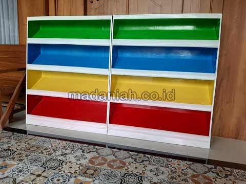 Pabrik Lemari Loker Rak Kayu PAUD TK Belitung