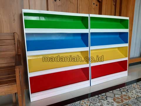 Pabrik Lemari Loker Rak Kayu PAUD TK Flores Timur