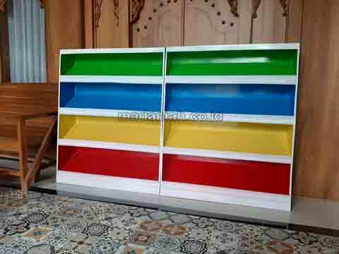 Produsen Lemari Loker Rak Kayu PAUD TK Barru