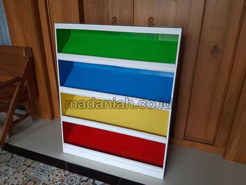 Produsen Lemari Loker Rak Kayu PAUD TK Ende
