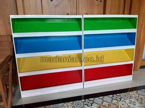 Produsen Lemari Loker Rak Kayu PAUD TK Kolaka Utara