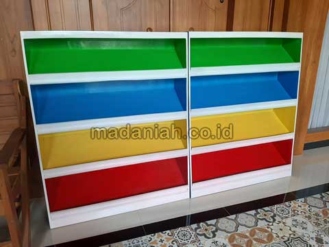 Produsen Lemari Loker Rak Kayu PAUD TK Kota Dumai