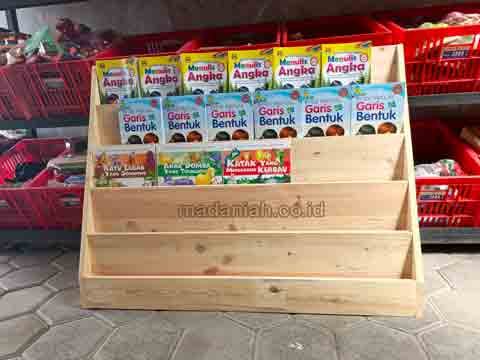 Produsen Lemari Loker Rak Kayu PAUD TK Pasangkayu