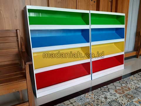 Produsen Lemari Loker Rak Kayu PAUD TK Rokan Hilir