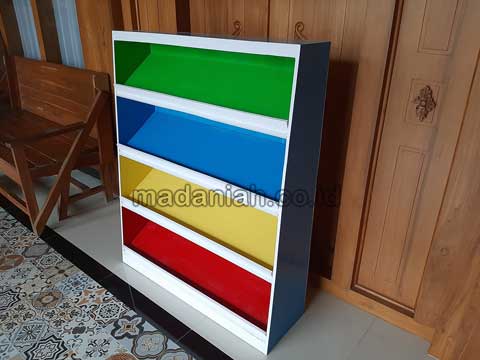 Produsen Lemari Loker Rak Kayu PAUD TK Tolikara