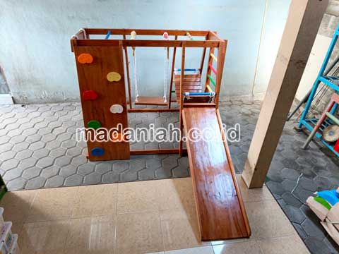 Jual Murah Playground Kayu Brakiasi Lampung Timur