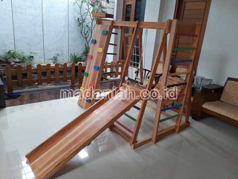 Jual Playground Kayu Brakiasi Nganjuk Harga Murah