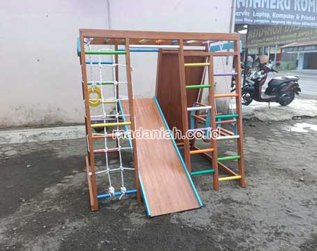 Pengadaan Playground Brakiasi Kayu Kota Bandar Lampung Murah