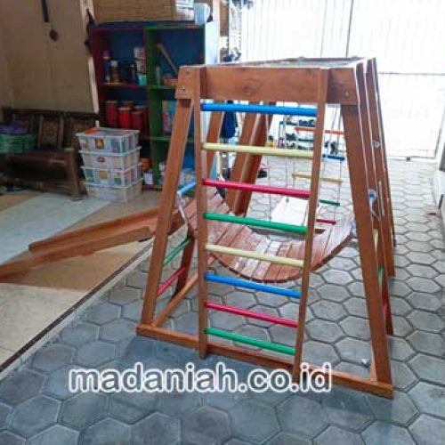 Pengadaan Playground Brakiasi Kayu Kota Bengkulu Murah