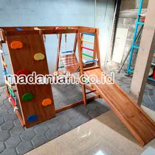 Pengadaan Playground Brakiasi Kayu Penukal Abab Lematang Ilir Murah