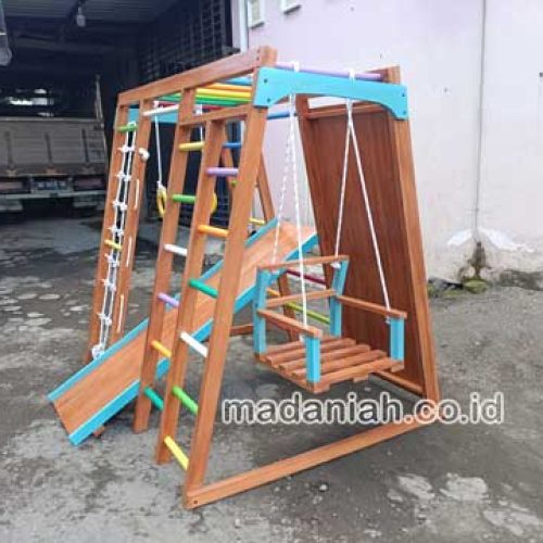 Pengadaan Playground Brakiasi Kayu Mimika Murah