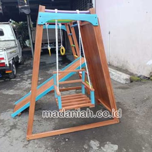 Pengadaan Playground Brakiasi Kayu Teluk Bintuni Murah